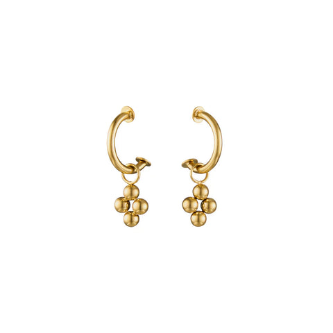 Fiore Mini Hoops Gold Plated