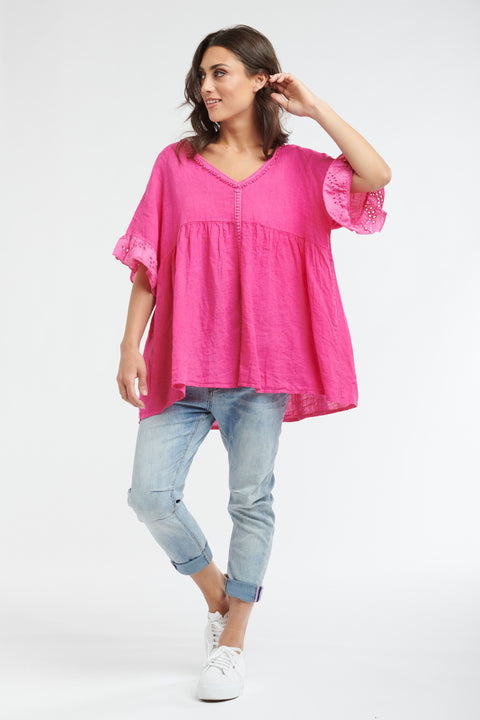 Flossy Top Hot Pink