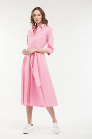 Grace Shirtdress Pink