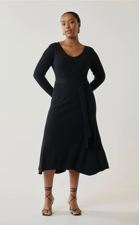 Vienna Knit Dress Black