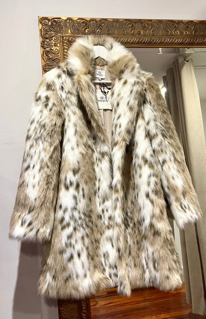 Phili Faux Fur Coat Cheetah Indijo Chich Boutique