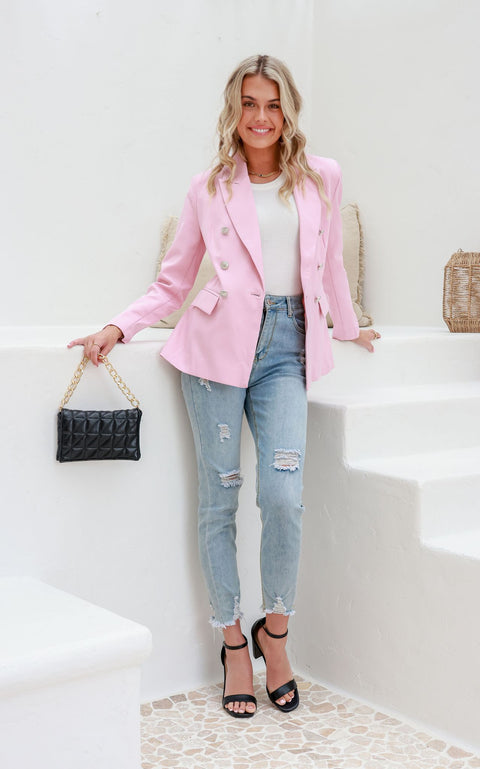 Glamour Blazer Soft Pink