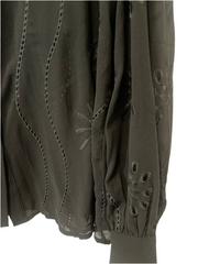Embroided Blouse (Pre-Loved) Black