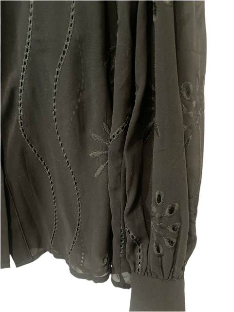 Embroided Blouse (Pre-Loved) Black