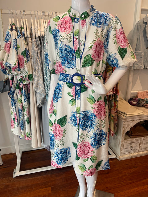 Martha Short Dress Floral Bloom