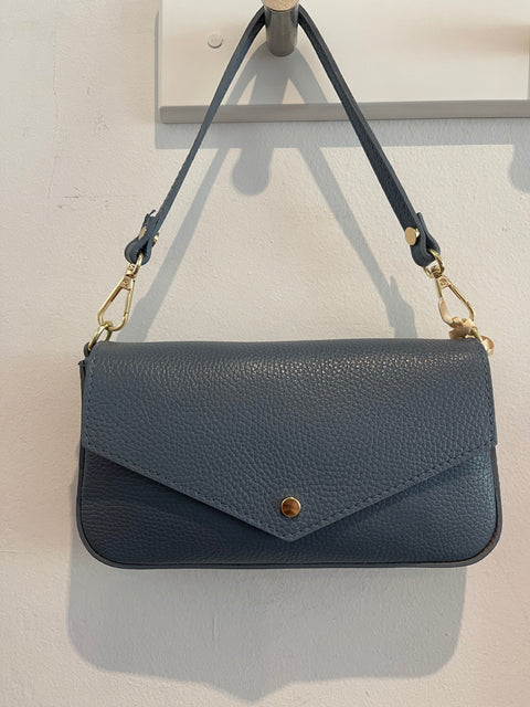 Envelope Leather Mini Bag Blue