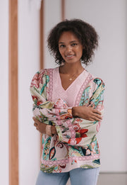 Lace Trim Bloom Top