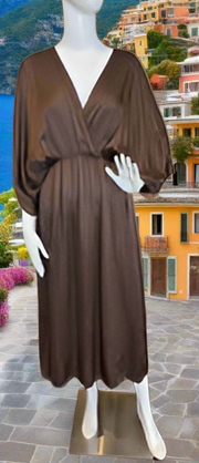 Drape Dress Chocolate