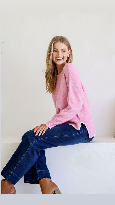 Blanket Stitch Knit Rose