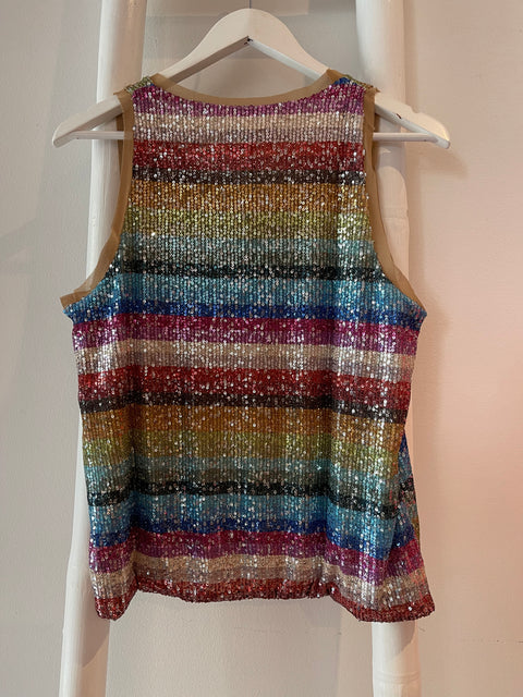 Mare Sequin Cami Rainbow