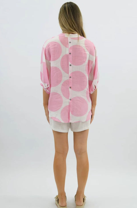Candy Spot Shirt Pink