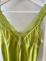 Sera Lace Silk Camisole Fern