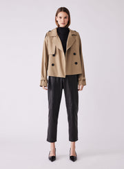 Avenue Cropped Trench Driftwood