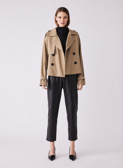 Avenue Cropped Trench Driftwood
