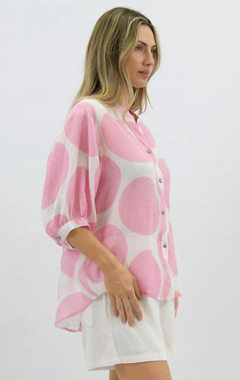 Candy Spot Shirt Pink