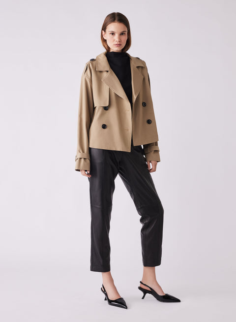 Avenue Cropped Trench Driftwood