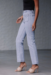 Patch Pocket Jean Light Wash