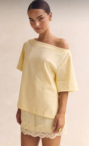 Coco Off Shoulder Top Lemon