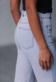 Patch Pocket Jean Light Wash