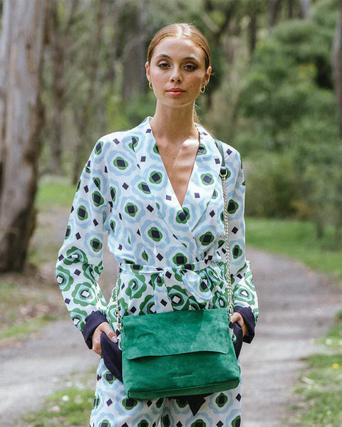 Amber Shoulder Bag  - Emerald