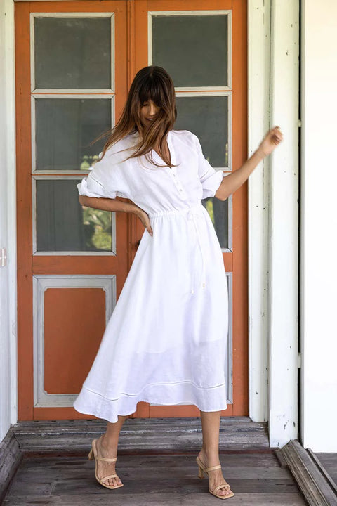 Ambrosia Midi Dress White