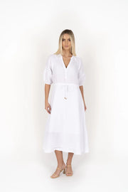 Ambrosia Midi Dress White