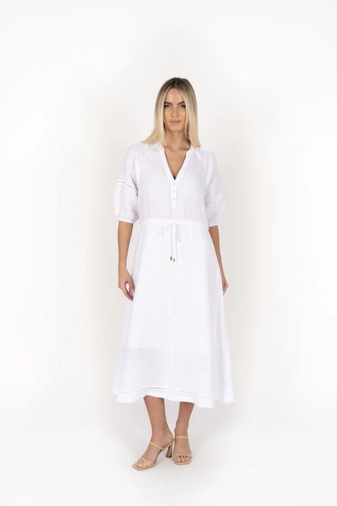 Ambrosia Midi Dress White