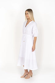 Ambrosia Midi Dress White