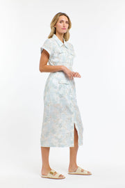 Amelia Embroided Dress Light Blue