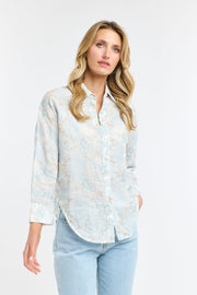 Amelia Embroidered Shirt Pale Blue
