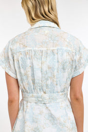 Amelia Embroided Dress Light Blue