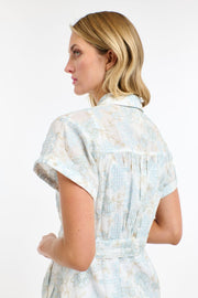 Amelia Embroided Dress Light Blue