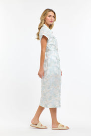 Amelia Embroided Dress Light Blue