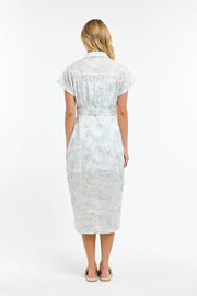 Amelia Embroided Dress Light Blue