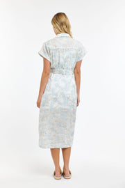 Amelia Embroided Dress Light Blue