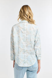 Amelia Embroidered Shirt Pale Blue