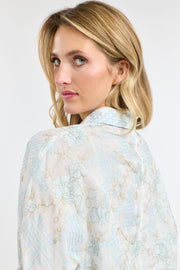 Amelia Embroidered Shirt Pale Blue