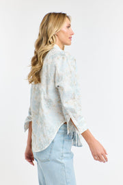 Amelia Embroidered Shirt Pale Blue