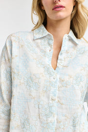 Amelia Embroidered Shirt Pale Blue