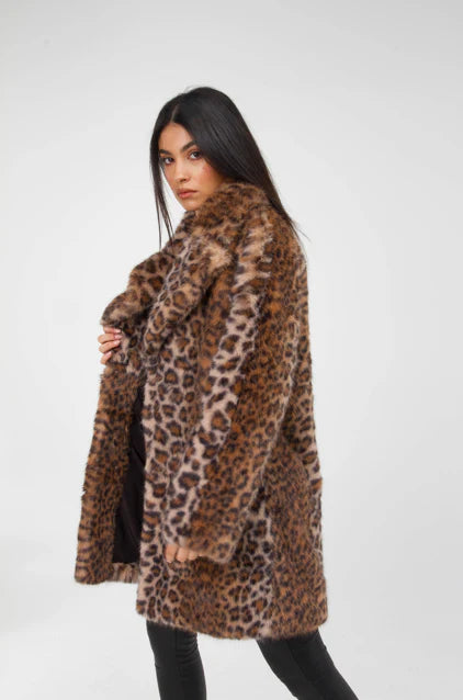 Asher Coat Leopard