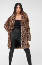 Asher Coat Leopard