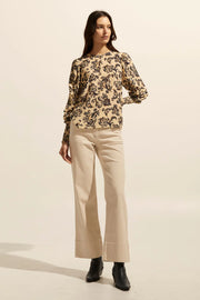 Beam Top Ochre Floral