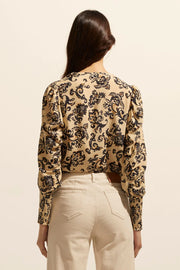 Beam Top Ochre Floral