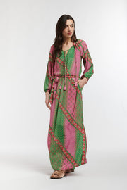 Bomba Dress Green/Pink