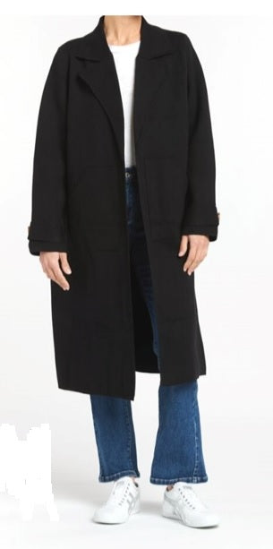 Boston Knit Coat Black
