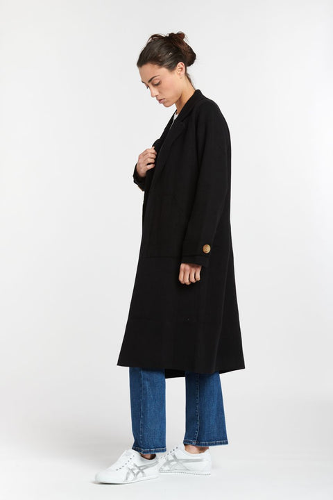 Boston Knit Coat Black