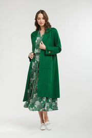 Boston Knit Coat Emerald