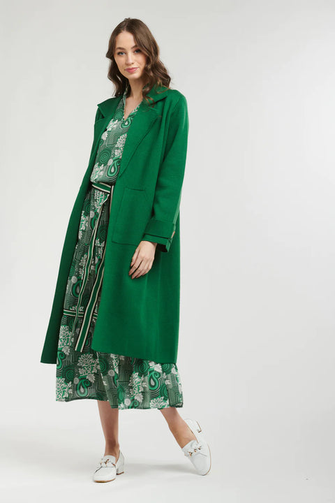 Boston Knit Coat Emerald