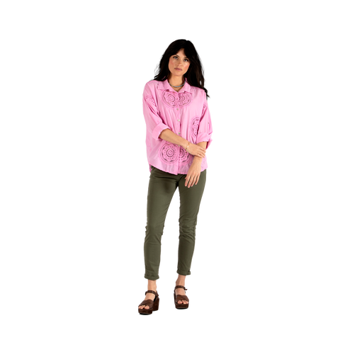 Broderie Shirt Pink