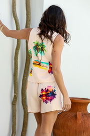 Chateau Cactus Vest/Short Set